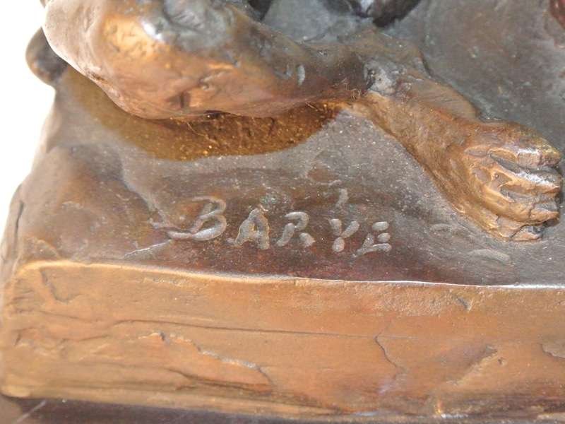 Antoine Barye Bronze Great Dane #2 - A Dogs Tale Collectibles