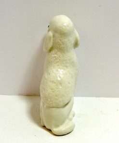 Porcelain Poodle Dog Figurine Back View- Dog's Tale Collectibles