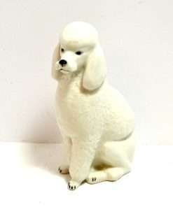 Porcelain Poodle Dog Front- Dog's Tale Collectibles