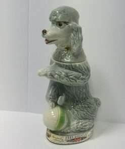 Jim Beam Poodle Decanter Front- Dog's Tale Collectibles