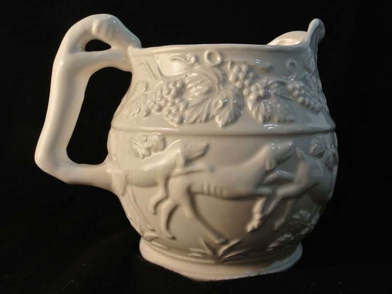 Vintage Dog Handle Ceramic Water Pitcher #2 - A Dogs Tale Collectibles
