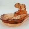 Depression Glass Bulldog Ashtray