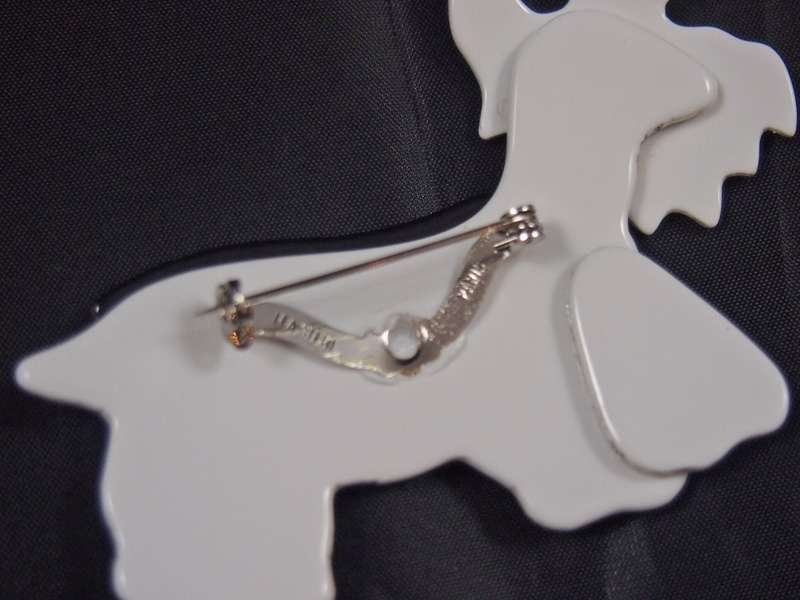 Genuine Lea Stein Kimdoo Scottie / Westie Brooch #1 - A Dogs Tale Collectibles