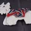 Genuine Lea Stein Kimdoo Scottie / Westie Brooch