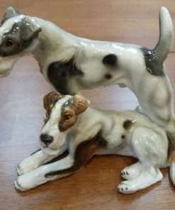 Keramos Porcelain Figurine of Two front- Dog's Tale Collectibles