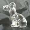Crystal Basset Hound Paperweight Signed Daum France