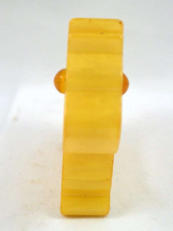 Vintage Butterscotch Bakelite Scottie Dog Napkin Ring 1930's - 1950's #1 - A Dogs Tale Collectibles