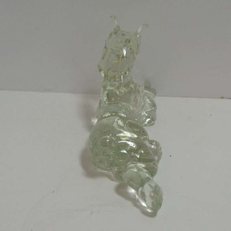 Vintage Glass Reclining Boxer Dog- Dog's Tale Collectibles