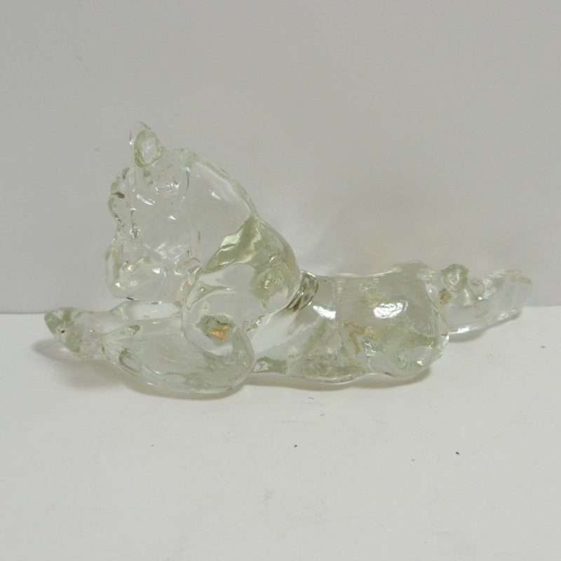 Glass Reclining Boxer Dog Kenneth R. Haley Back 101- Dog's Tale Collectibles