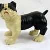 Vintage Hand Painted Cast Iron Bulldog Boston Terrier Bank c. 1940's