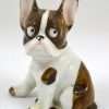 Vintage Hand Painted German Porcelain French Bulldog Figurine