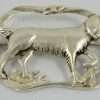 Sterling Silver Setter Dog Art Nouveau Brooch