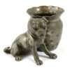 Antique Silverplate Figural Pug Dog Matchstick Holder c. 1880's