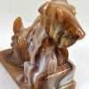 Chocolate Slag Glass Scottish Terrier "ALIG" Arthur Lorch 1981-1983