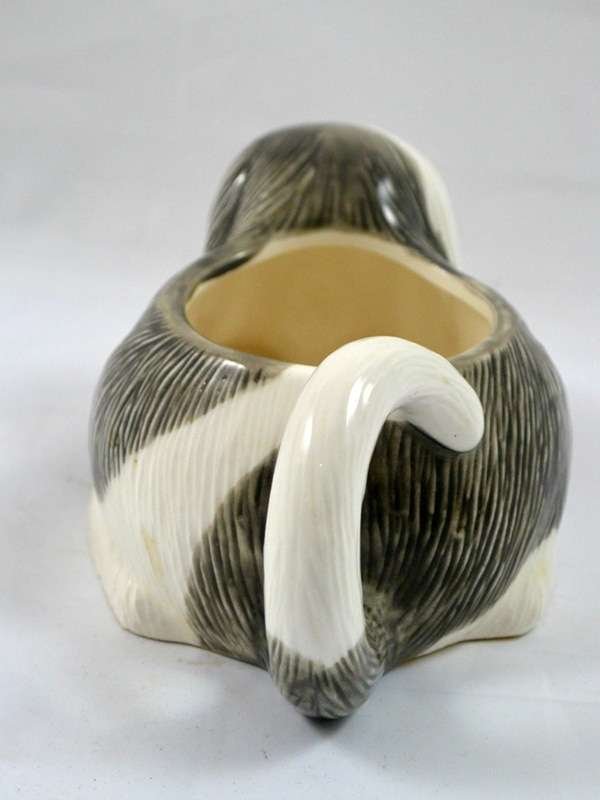 Vintage Gregg Moll Ceramic Sheepdog Matching Creamer and Sugar Bowl Set 1979 - Image 9