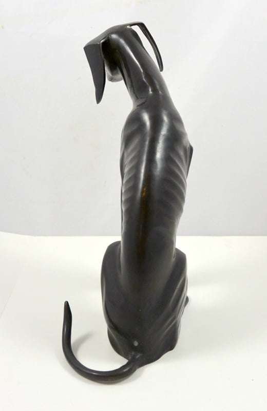 Vintage Bronze Hound Dog c.1960's - Image 2