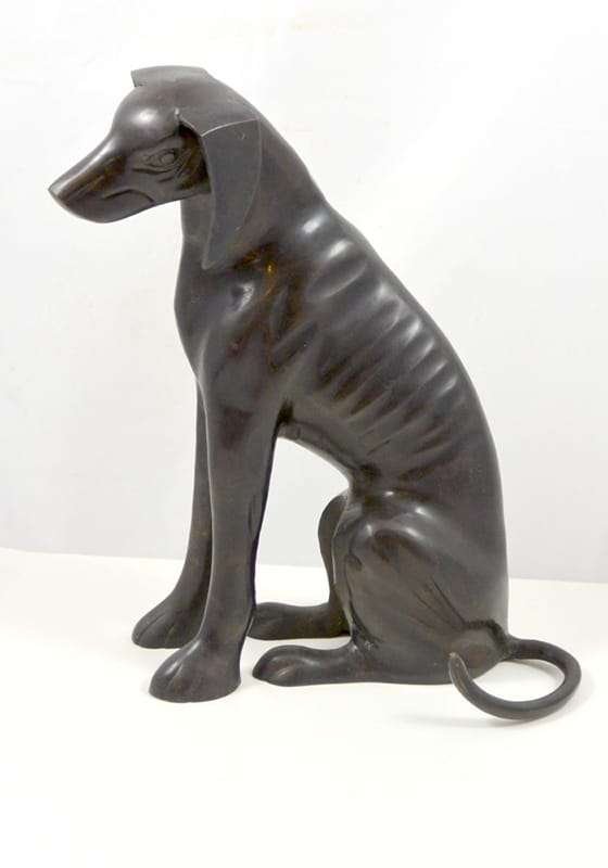 Vintage Bronze Hound Dog c.1960's - Image 8