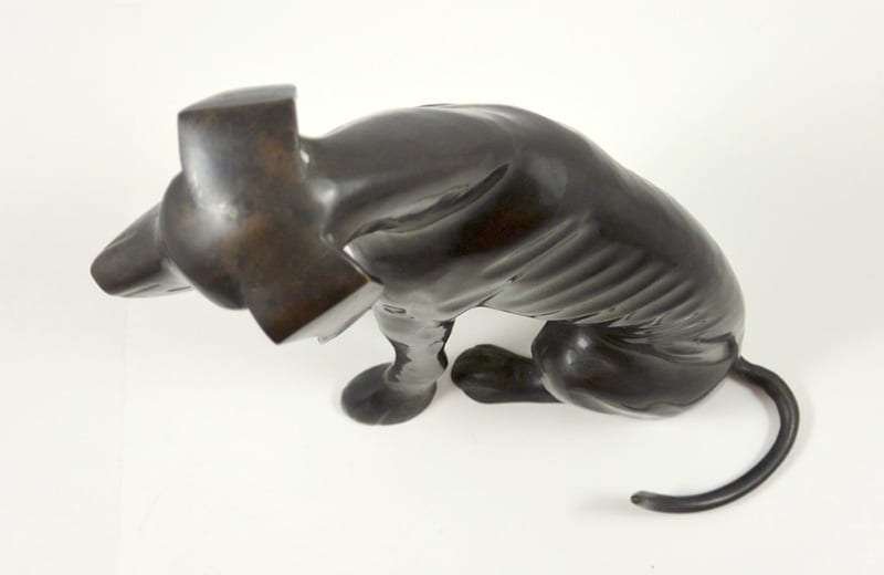 Vintage Bronze Hound Dog c.1960's - Image 10