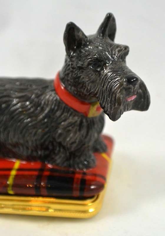 Halcyon Days Scottish Terrier Bonbonniere Box #2 - A Dogs Tale Collectibles