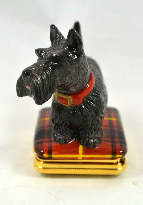 Halcyon Days Scottish Terrier Bonbonniere Box #3 - A Dogs Tale Collectibles