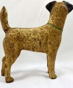 Cast Iron Hubley Fox Terrier Dog Side View- Dog's Tale Collectibles