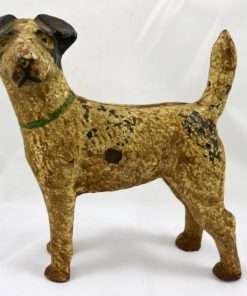 Cast Iron Hubley Fox Terrier Front - Dog's Tale Collectibles