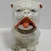 Vintage Figural Lusterware Bulldog Condiment Jar c.1940's