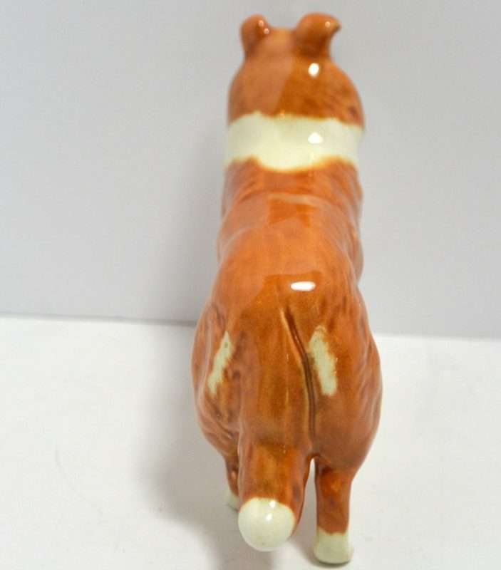 Beswick Collie Dog Side View- Dog's Tale Collectibles