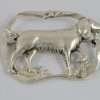 Sterling Silver Setter Dog Art Nouveau Brooch