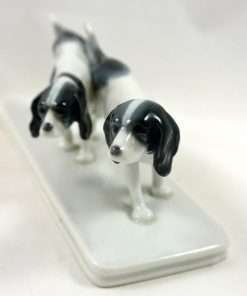 Metzler & Ortloff Pointer Dog Pair Front 1 - Dog's Tale Collectibles