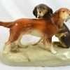 Large Vintage Royal Dux Pair of Hunting Dogs c. 1950's