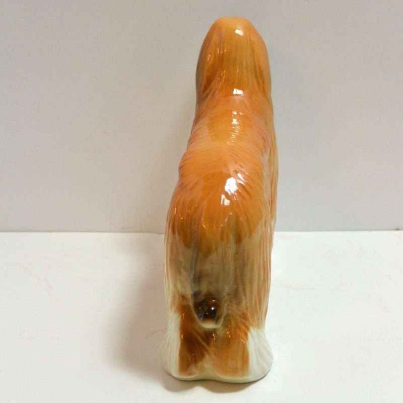 Porcelain Afghan Hound Dog Back View- Dog's Tale Collectibles