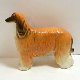 Afghan Hound Dog Figurine Russian Side 1- Dog's Tale Collectibles