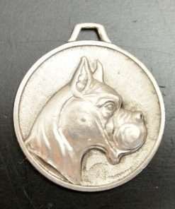 Boxer Dog Pendant Medal Front View- Dog's Tale Collectibles