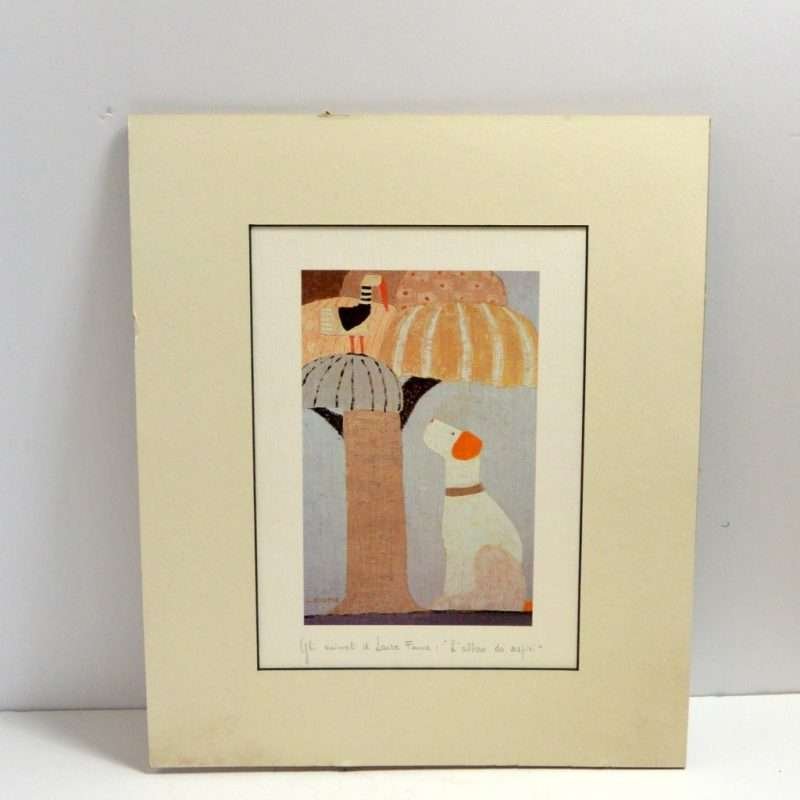 Poster of Abstract Dog Back- Dog's Tale Collectibles