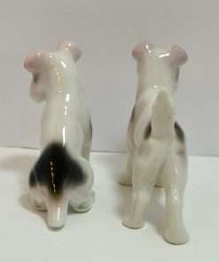 Fox Terriers Porcelain Figurines Germany Back 1- Dog's Tale Collectibles