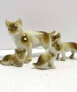 Frenchie Family Front View- Dog's Tale Collectibles