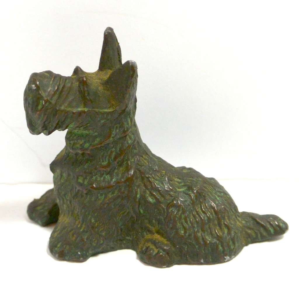 Bronze Scottish Terrier Dog Miniature #5 - A Dogs Tale Collectibles