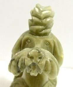 Vintage Carved Soapstone Poodle Dog 6
