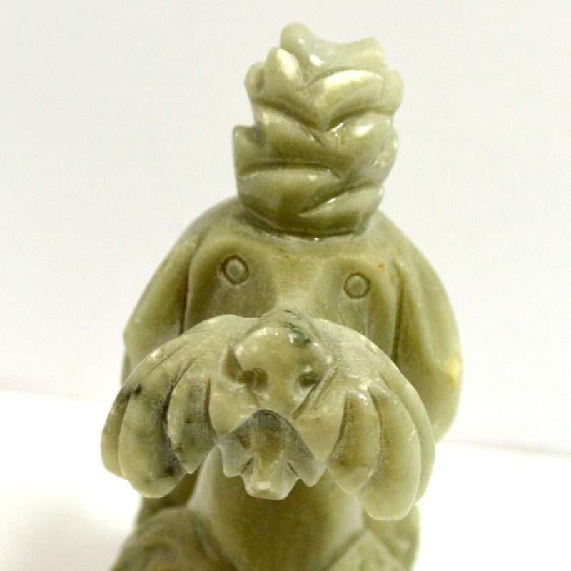 Vintage Carved Soapstone Poodle Dog 6
