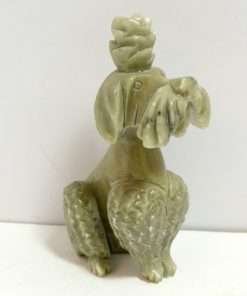 Vintage Carved Soapstone Poodle Dog 4