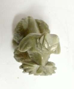 Vintage Carved Soapstone Poodle Dog 1