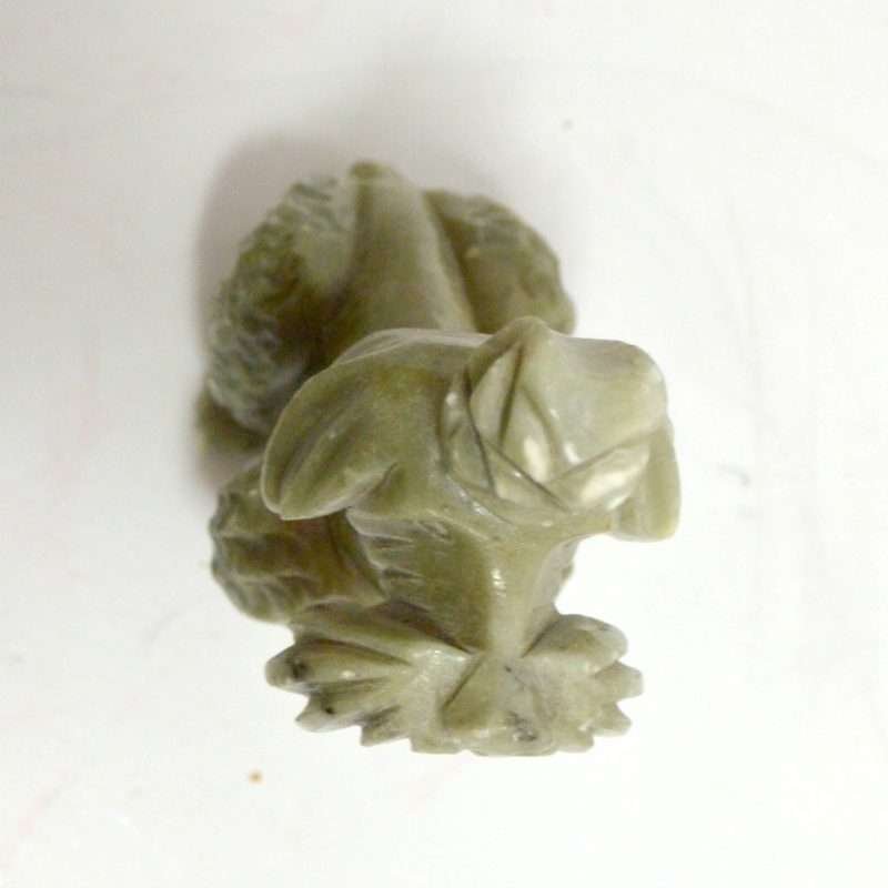 Vintage Carved Soapstone Poodle Dog 1