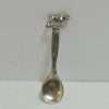 Sterling Silver Salt Spoon with Dog Finial