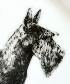 Porcelain Plate with Scottish Terrier 11- Dog's Tale Collectibles