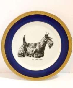 Porcelain Plate Front - Dog's Tale Collectibles