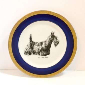 Porcelain Plate Front - Dog's Tale Collectibles