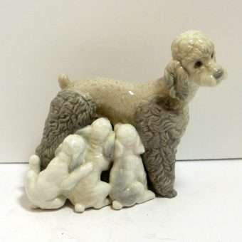 Lladro Mother Poodle with Puppies c.1974-1981 - A Dogs Tale