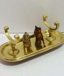 Antique Brass Quill Pen 1- Dog's Tale Collectibles