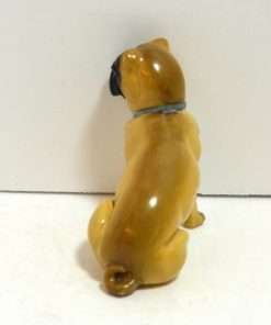 Antique German Dresden Pug Dog Back- Dog's Tale Collectibles